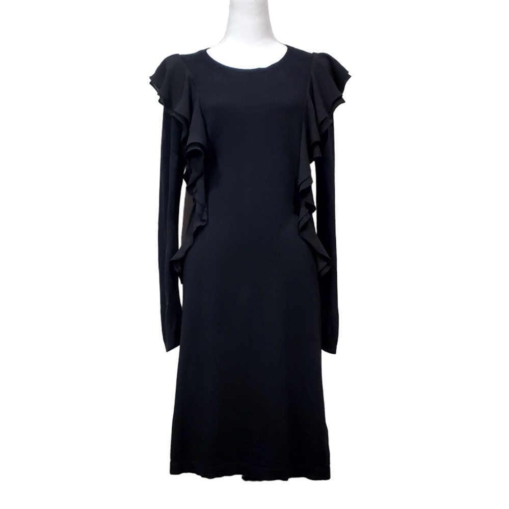Ralph Lauren Black Knee Length Long Sleeves Size Large